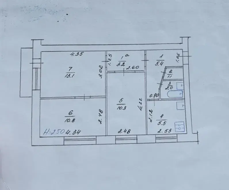 Зображення Полтава, 3x кімнатна квартира - Продаж, -,