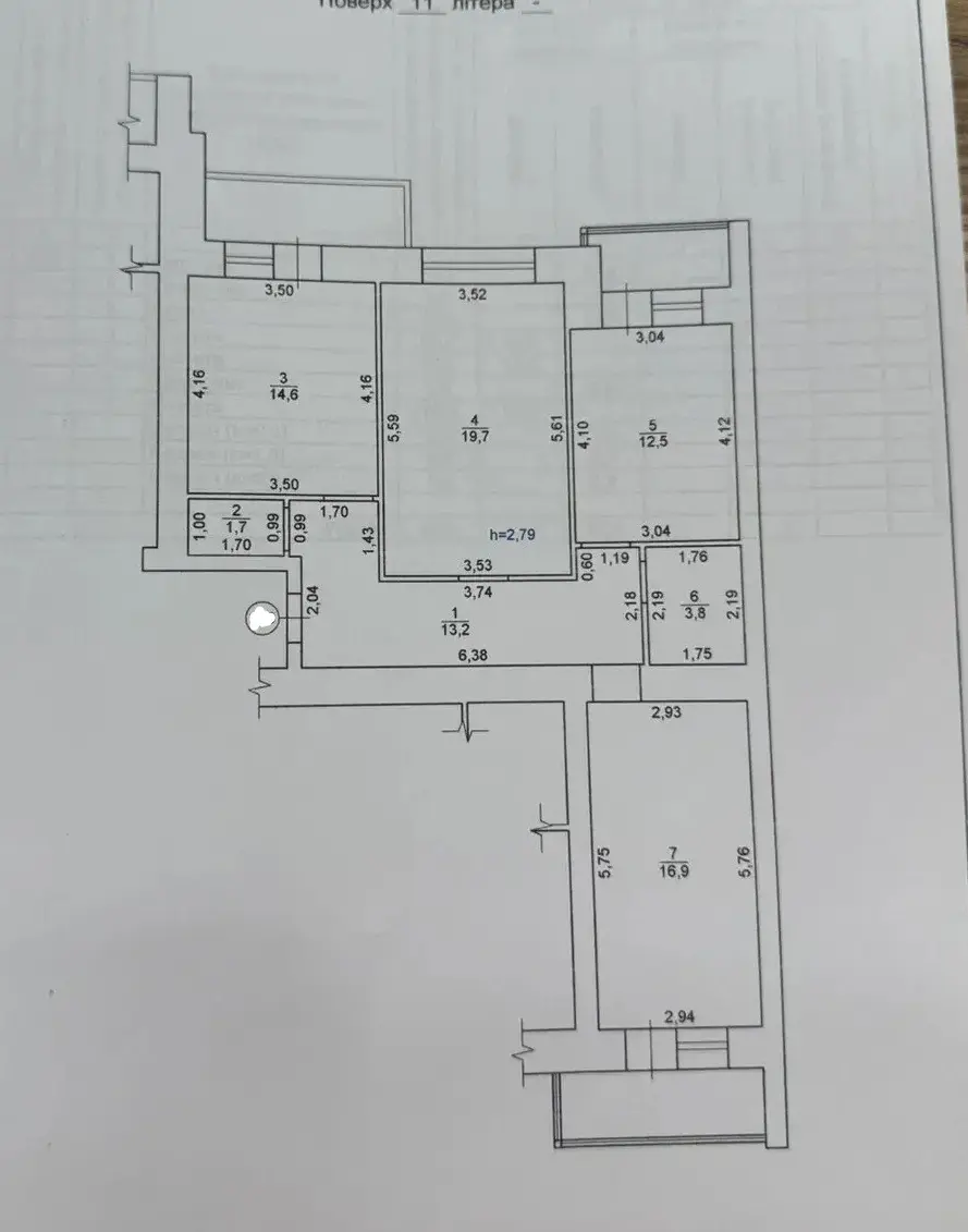 Зображення Полтава, 3x кімнатна квартира - Продаж, Олександра Оксанченка (Степового Фронту) вул.,