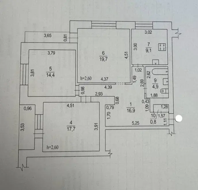Зображення Продаж 3 - кімнатної квартири, площею - 89 кв.м., мікрорайон - Центр